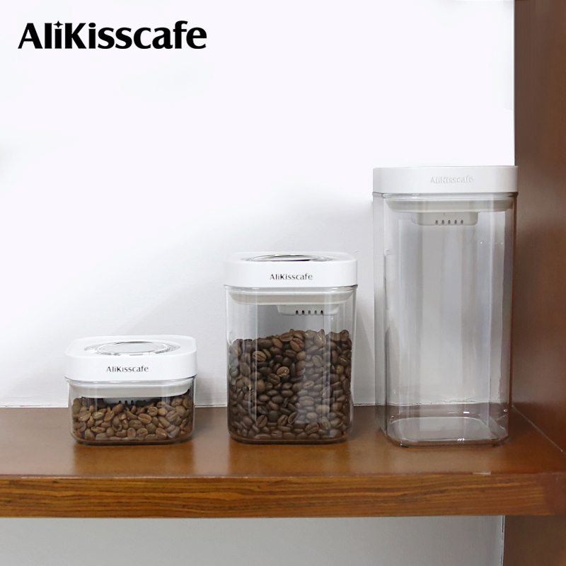 Coffee Tea Beans - AliKisscafe Pojemnik do przechowywania ziaren kawy