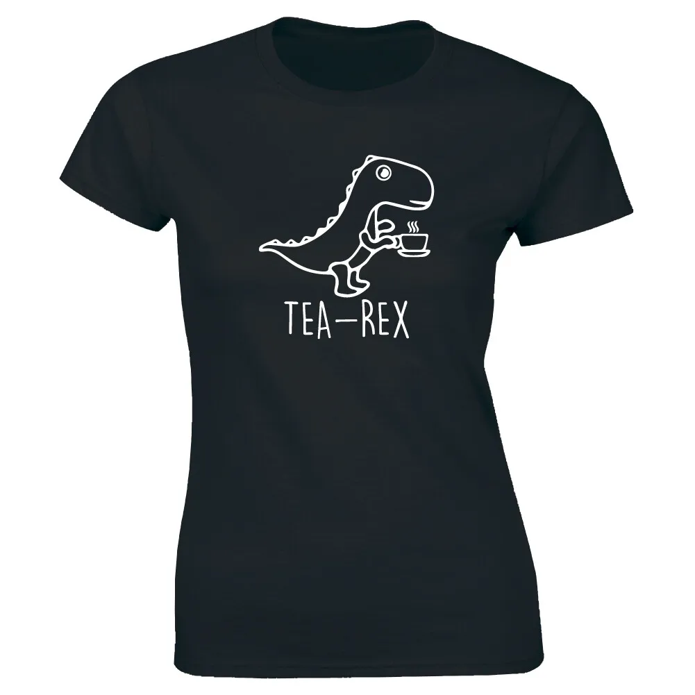 T And Tea Coffee - Koszulka z zabawnym dinozaurem Tea Rex