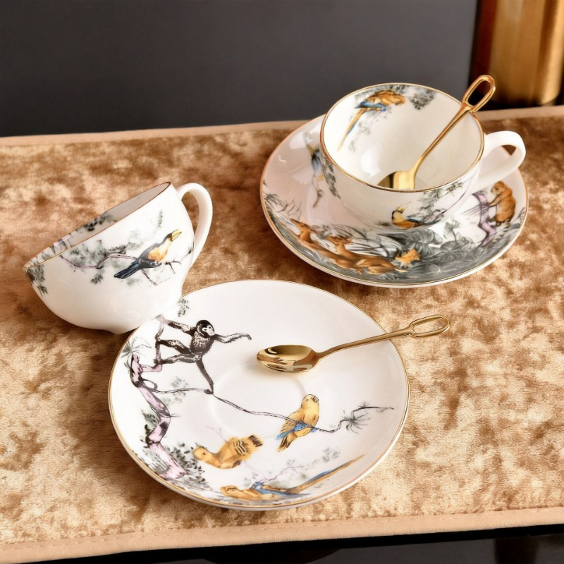 Retro Brytyjski Zestaw Filiżan – Coffee Tea Love recenzja i cena